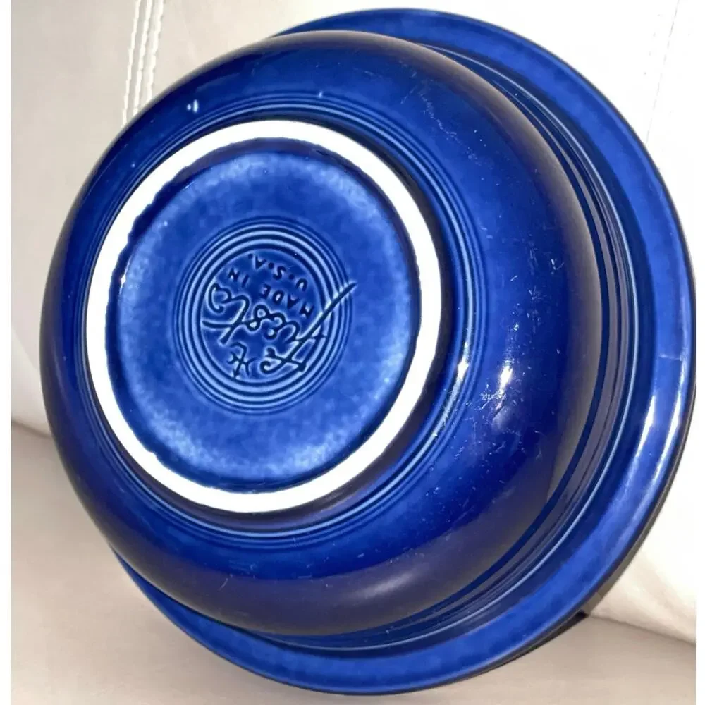 1940s Vintage Fiestaware Cobalt Blue Bowl - Rare 